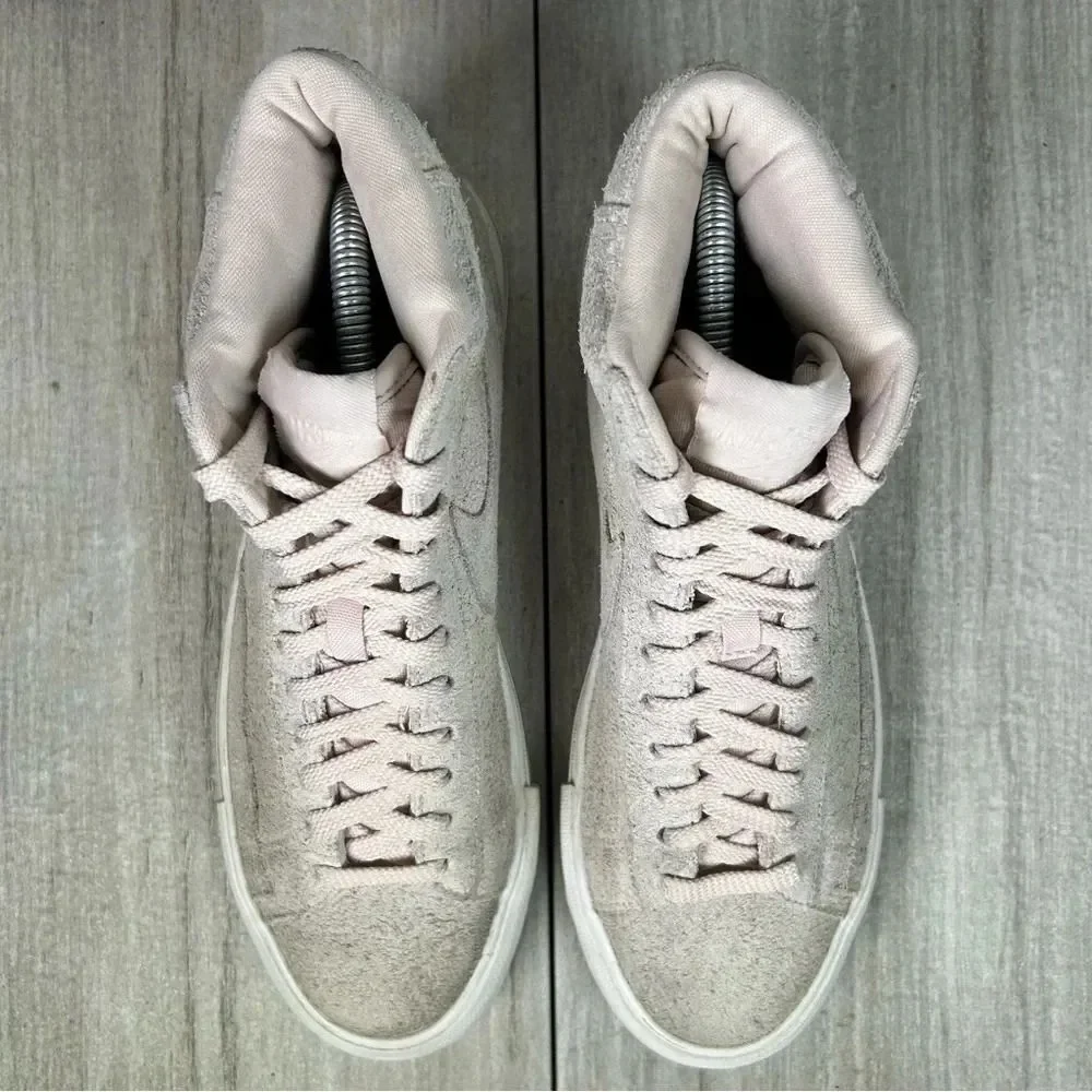 Nike Blazer Mid SlitStone Pink Suede Lace Up Sneaker Shoe Mens Size 8 Womens 9.5